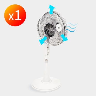 【KY】多旋式超節能循環涼風電扇 16吋 1台