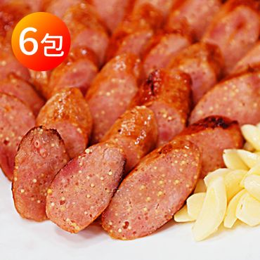 【預購6/5出貨】【信吉生機】飛魚卵香腸 6包