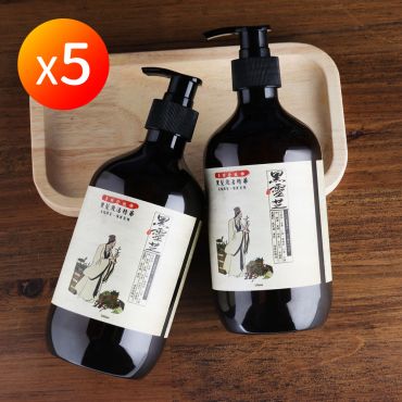 【李時珍故鄉】黑靈芝洗髮精華 500ml 5瓶