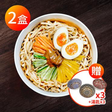 【信吉生機】芝麻醬拌麵 濃醇麻醬 2盒+西華波西米亞風陶瓷6件組