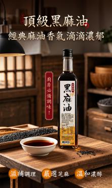 【信吉生機】 頂級嚴選純黑麻油  4瓶