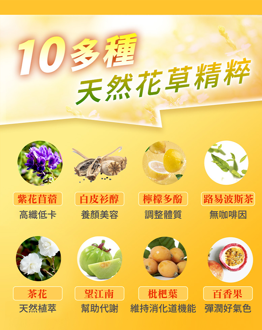 IVENOR_十時塑_孅檸茶_代謝_輕盈_天然_草本_紫花苜蓿_白皮杉醇_高纖_低卡