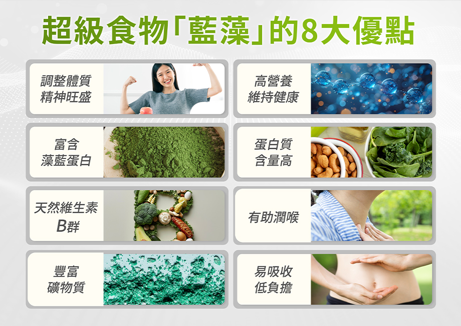 信吉生醫_清沛康_超級食物藍藻的8大優點