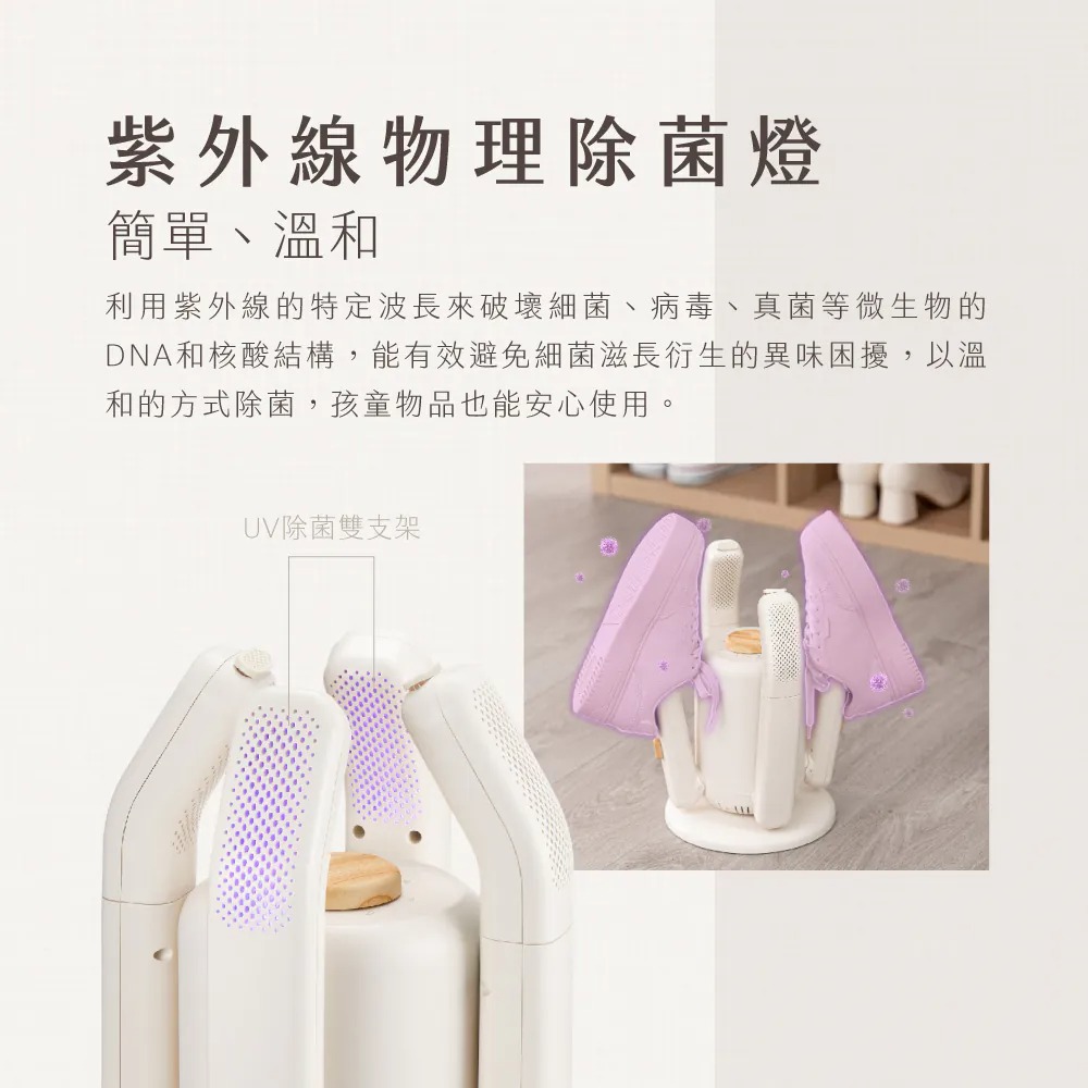 KINYO_烘不讓．多功能烘乾機_UV紫外線物理除菌燈