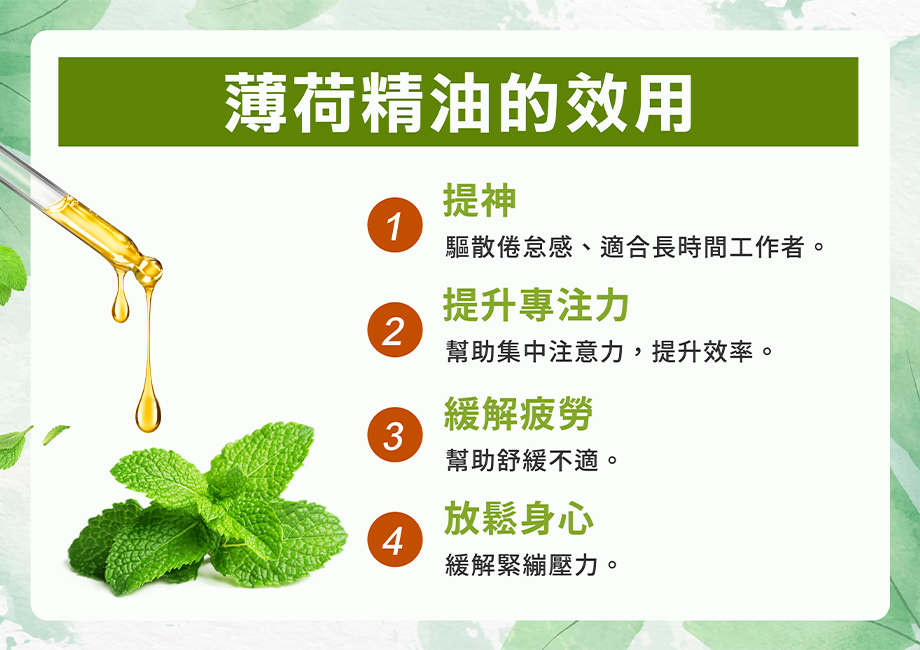 信吉生機_陳年薄荷精油_提神_減緩疲勞