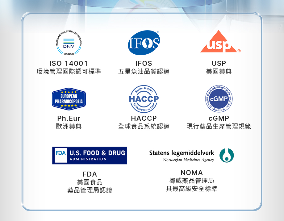 信吉生醫_DHA46 EX_高濃度魚油_ISO_FDA_HACCP_五星魚油