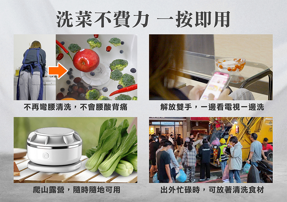德國品牌蔬果洗淨機_洗菜不費力_一按即用