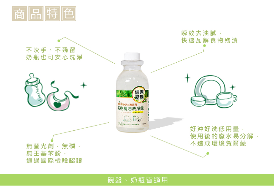 信吉生機_茶樹精油洗淨_商品特色