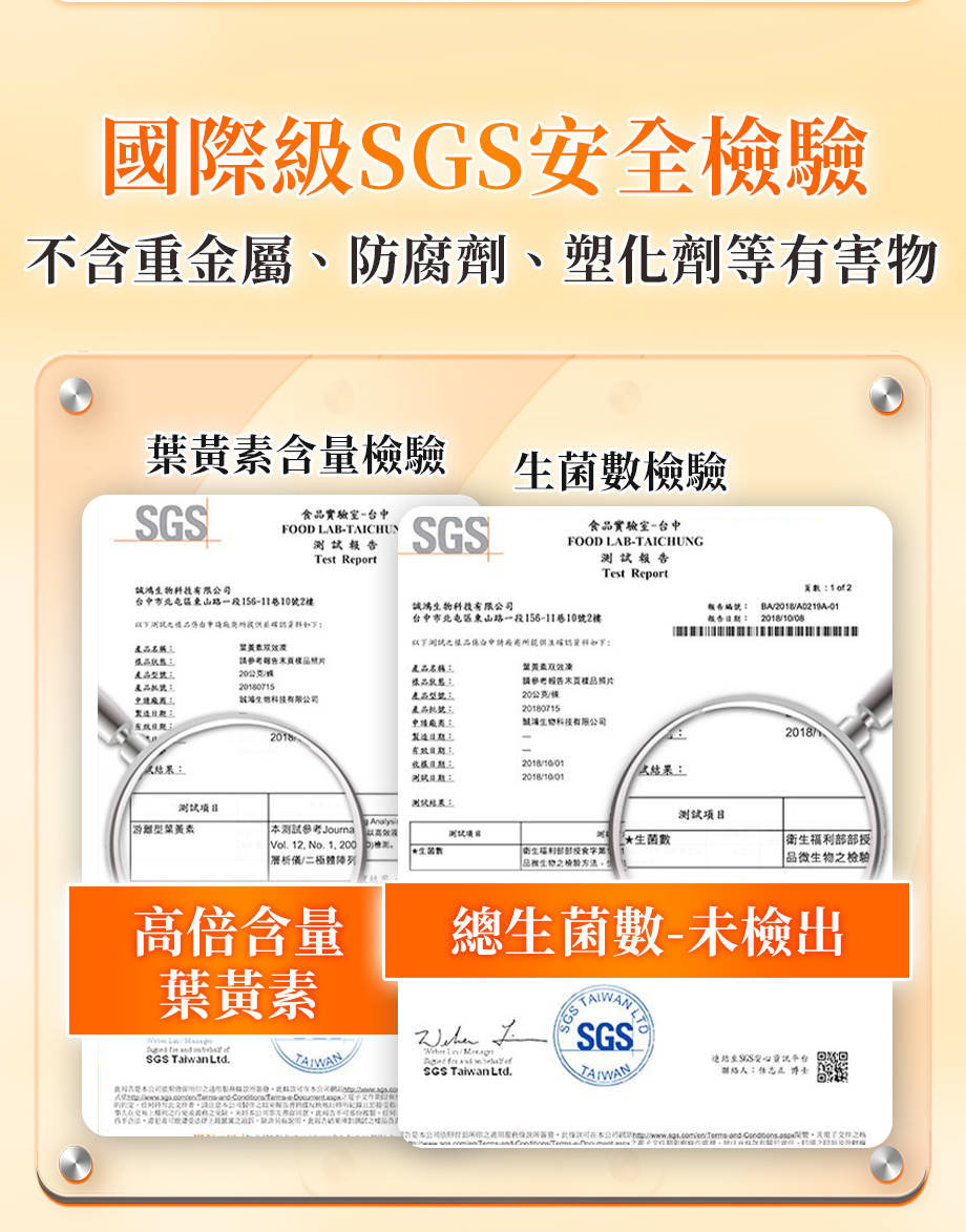UNISKIN零机齡_葉黃素雙效凍_SGS認證