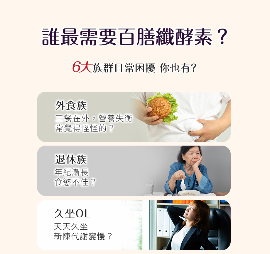 信吉生醫_百膳纖酵素_升級版_外食族_退休族_久坐OL