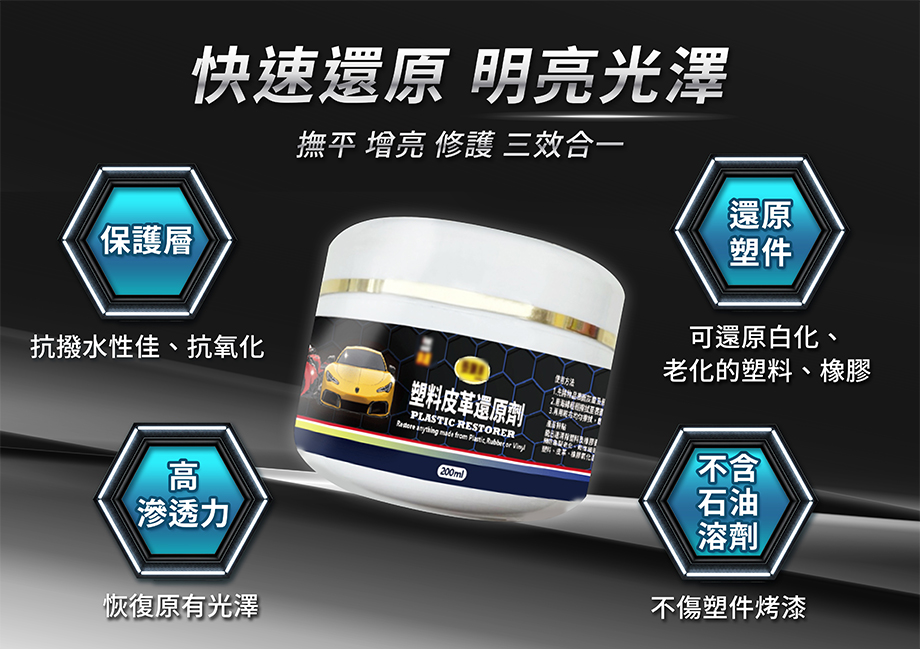神盾_塑料皮革還原劑_撫平_增亮_修復_還原塑件