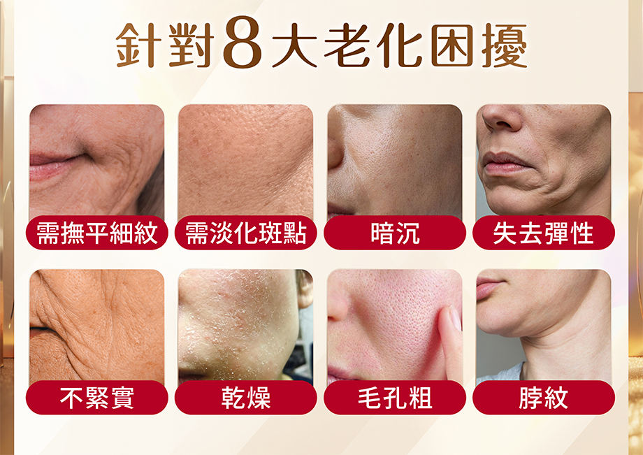 針對8大老化困擾