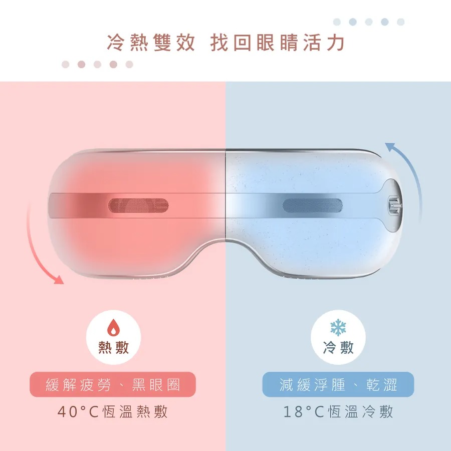 KINYO_冷熱敷按摩護眼罩_冷熱雙效_減緩疲勞黑眼圈_減緩浮腫乾澀