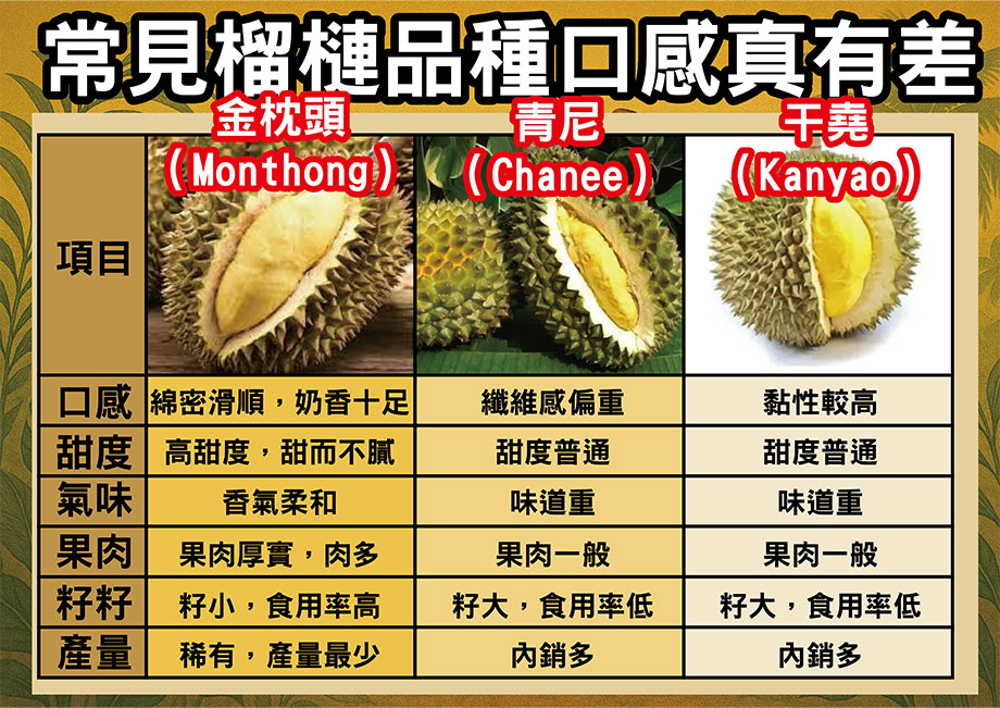 泰國進口金枕頭榴槤