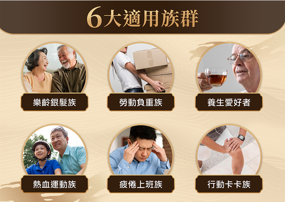 御皇_龜鹿膠原_六大適用族群