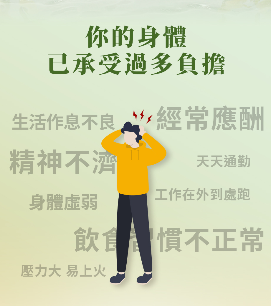 信吉生醫_白金御品 褐藻晶露_你的身體已承受過多負擔