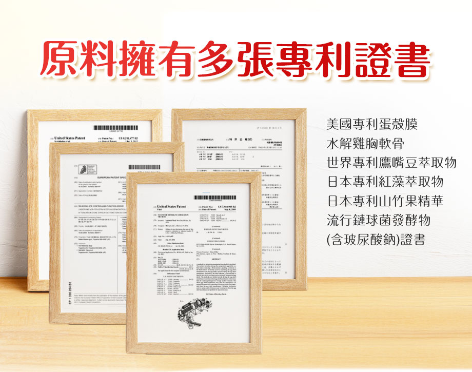 顧勁傦_顧勁傦軟骨飲_原料專利證書